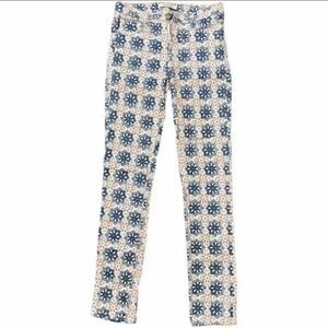 NWOT Adam Levine blue/peach mandala style pants
